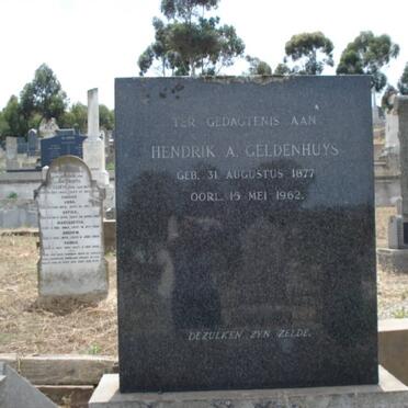 GELDENHUYS Hendrik A. 1877-1962