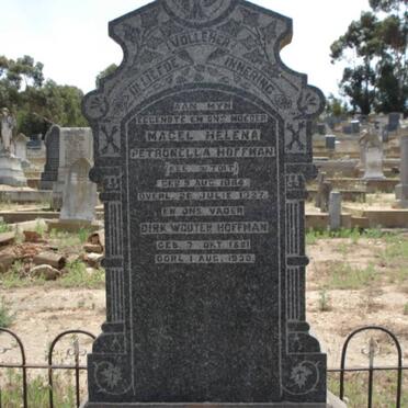 HOFFMAN Dirk Wouter 1881-1930 &amp; Magel Helena Petronella DU TOIT 1884-1927