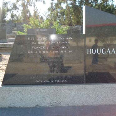 HOUGAARD Francois J.  19??-1970 :: HOUGAARD Petrus W.J. :: HOUGAARD Helleta G.
