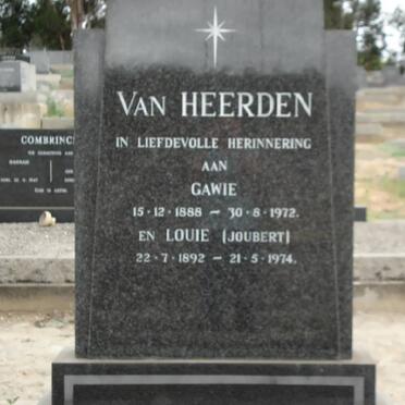 HEERDEN Gawie, van 1888-1972 &amp; Louie JOUBERT 1892-1974