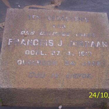 JORDAAN Francois J. -1917