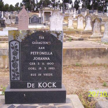 KOCK Petronella Johanna, de 1900-1983