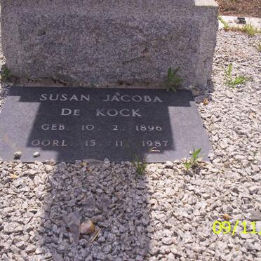 KOCK Susanna Jacoba, de 1896-1987
