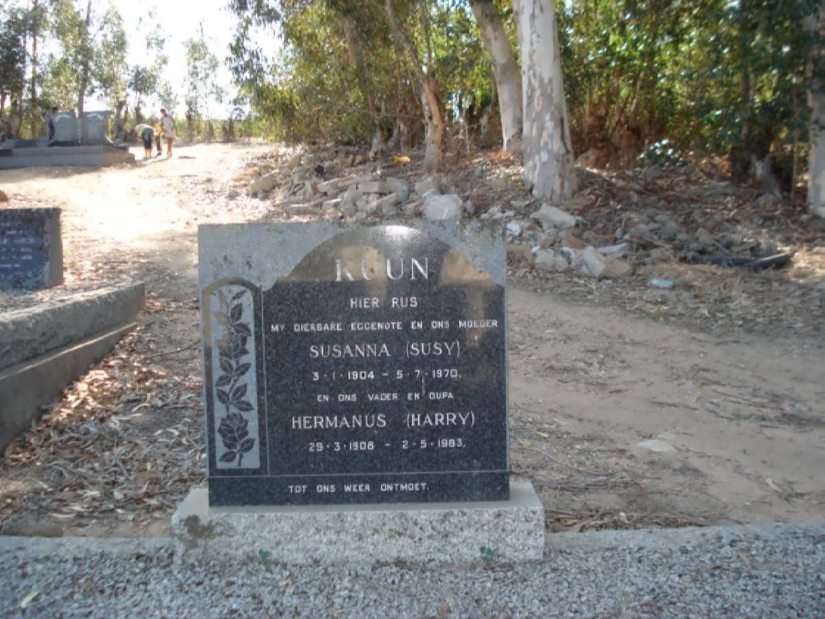 KUUN Hermanus 1908-1983 &amp; Susanna 1904-1970