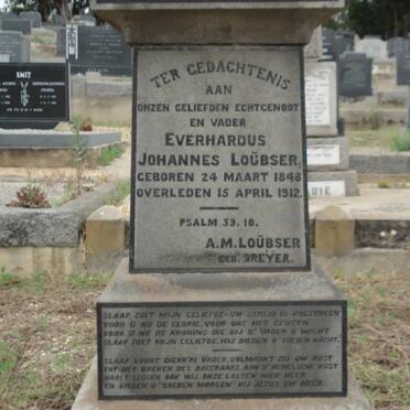 LOUBSER Everhardus Johannes 1848-1912