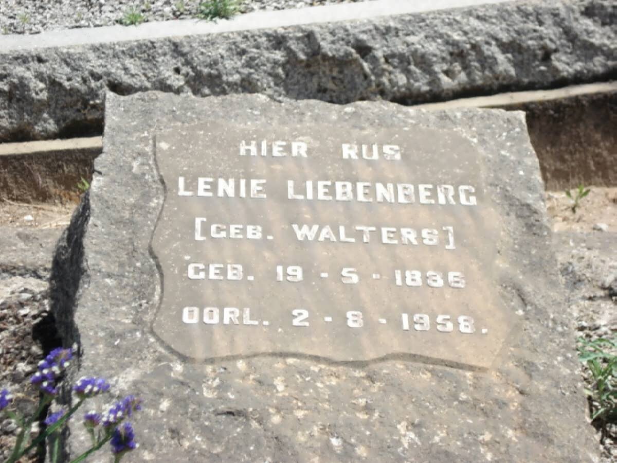 LIEBENBERG Lenie nee WALTERS 1836-1958