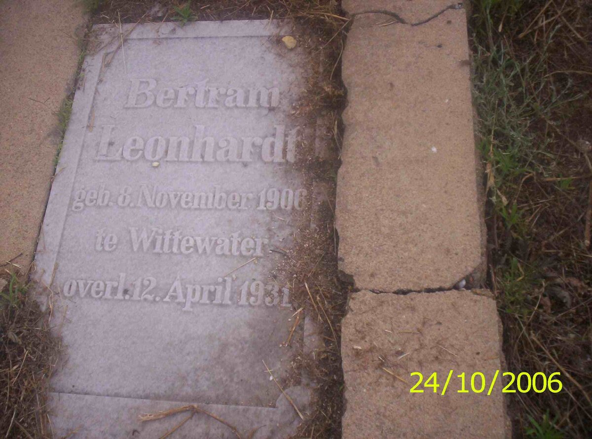 LEONHARDT Bertram 1906-1931