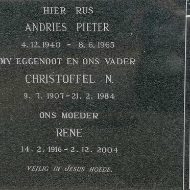 LOMBARD Christoffel N. 1907-1984 &amp; Rene 1916-2004 :: LOMBARD Andries Pieter 1940-1965