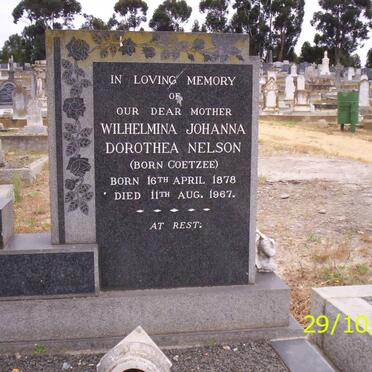 NELSON Petrus Gerhardus 1875-1956 &amp; Wilhelmina Johanna Dorothea COETZEE 1878-1967 :: SMUTS J.B. 1939-1969 