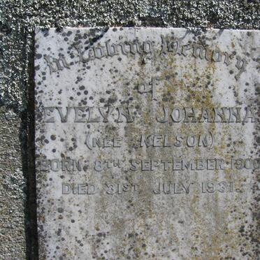 PENBERTHY Evelyn Johanna nee NELSON 1900-1931