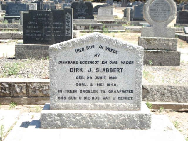 SLABBERT Dirk J. 1910-194?