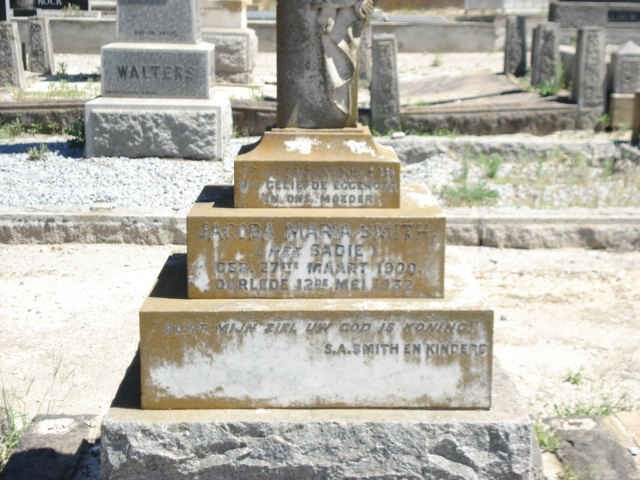 SMITH Jacoba Maria nee SADIE 1900-1932