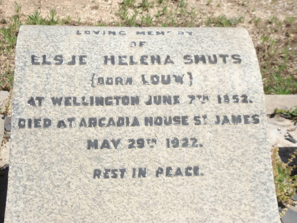 SMUTS Elsje Helena nee LOUW 1852-1922