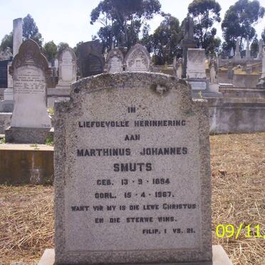 SMUTS Marthinus Johannes 1894-1967
