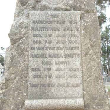 SMUTS Marthinus 1839-1908 &amp; Rachel Maria LOUW 1847-1910