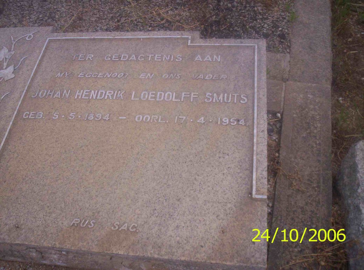 SMUTS Johan Hendrik Loedolff 1894-1954