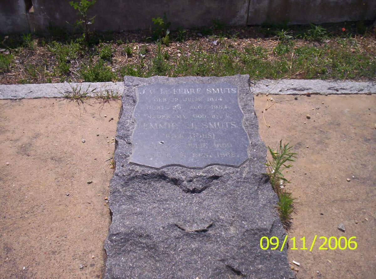 SMUTS J.C. le Febre 1874-1954 &amp; Emmie J. GOUS 1880-1968