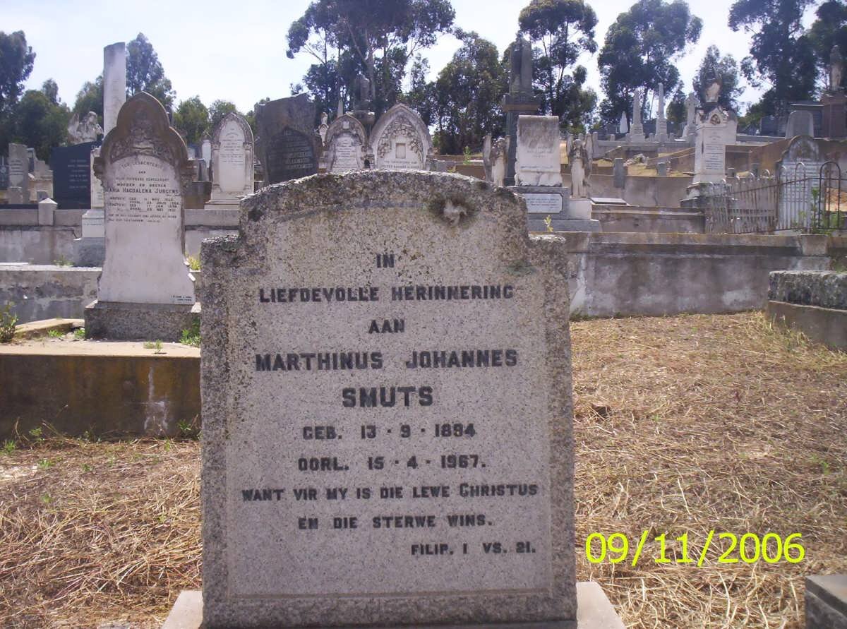 SMUTS Marthinus Johannes 1894-1967