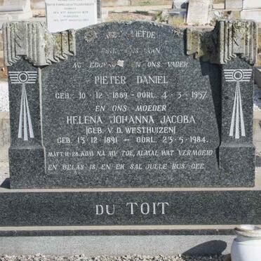 TOIT Pieter Daniel, du 1889-1957 &amp; Helena Johanna Jacoba VAN DER WESTHUIZEN 1891-1984