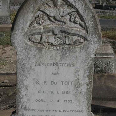 TOIT S.F., du 1865-1953