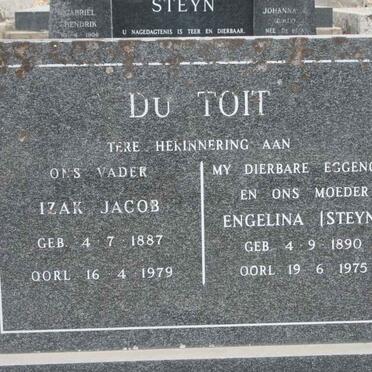 TOIT Izak Jacob, du 1887-1979 &amp; Engelina STEYN 1890-1975