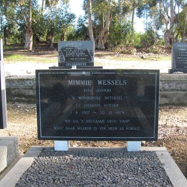 WESSELS Mimmie nee OLIVIER 1907-1979