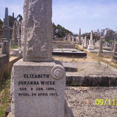 WIESE Elizabeth Johanna 1886-1917
