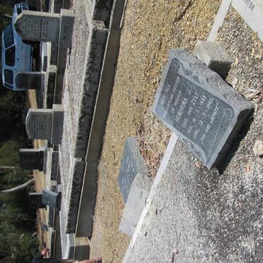 ZYL Casper W.J., van 1893-1973 &amp; Hendrina J. 1907-1989 :: VAN ZYL Hendrina J. 1933-1960