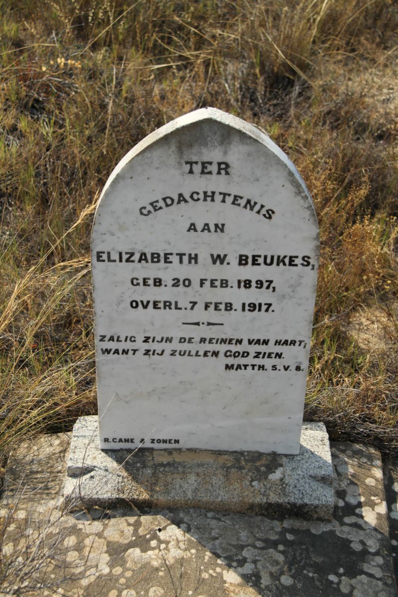 BEUKES Elizabeth W. 1897-1917