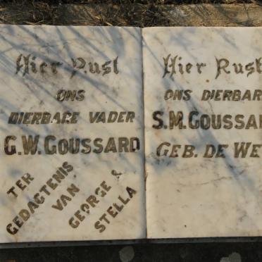 GOUSSARD G.W. &amp; S.M. DE WET