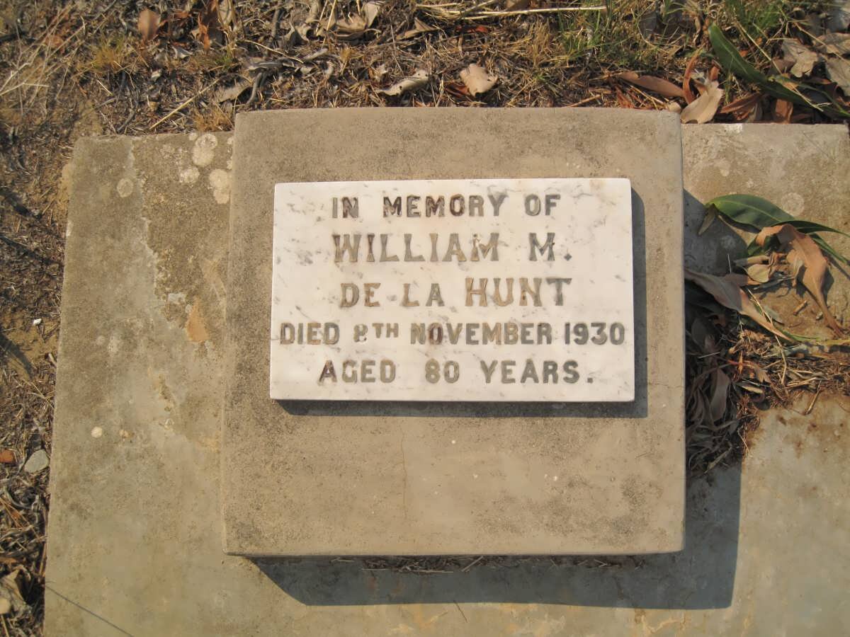 HUNT William M., de la -1930