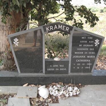 KRAMER Johanna Maria Catherina 1920-1984