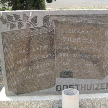 OOSTHUIZEN Susarah Wilhelmina 1895-1963