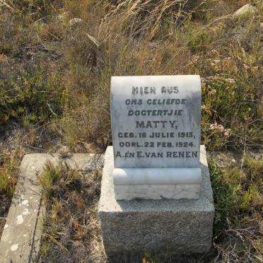 RENEN Matty, van 1913-1924