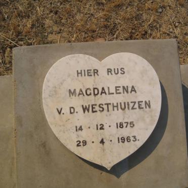 WESTHUIZEN Magdalena, v.d. 1875-1963