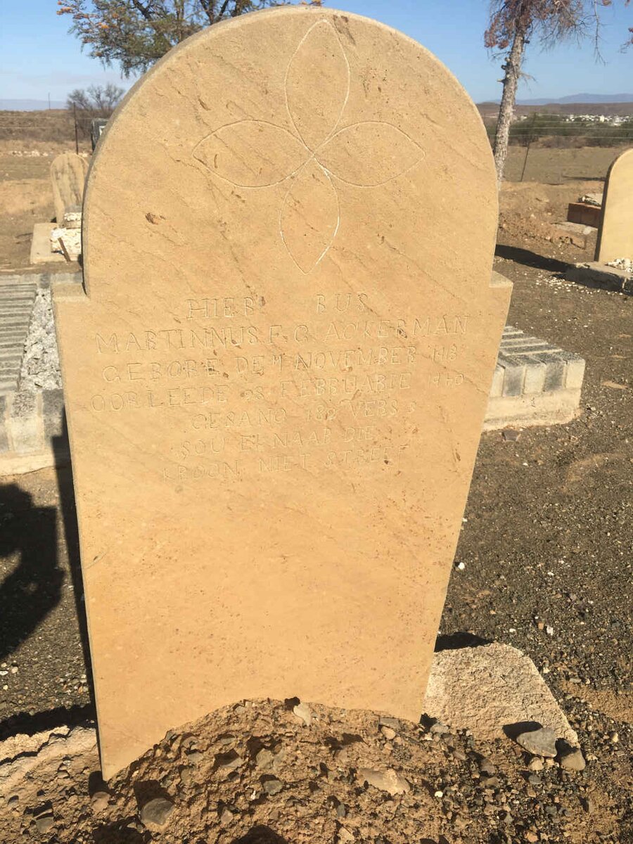 ACKERMAN Martinnus F.G. 1913-1940