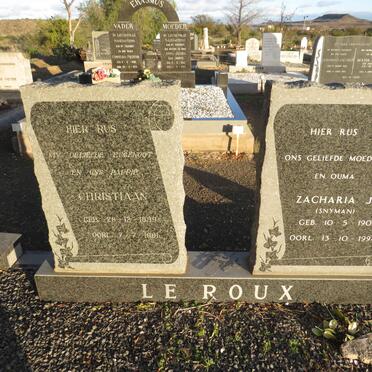ROUX Christiaan, le 1899-1961 & Zacharia J. SNYMAN 1901-1994