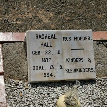 HALL Racheal 1877-1954