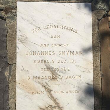 SNYMAN Johannes -1913