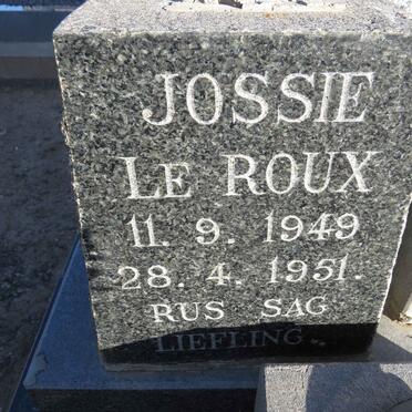 ROUX Jossie, le 1949-1951