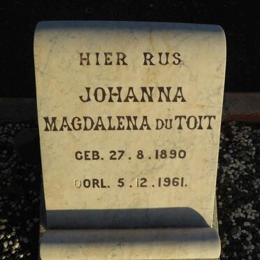 TOIT Johanna Magdalena, du 1890-1961