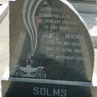 SOLMS James Nehemia 1892-1962