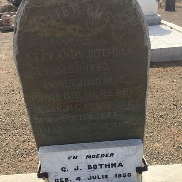 BOTHMA Stefanus 1852-1932 &amp; C.J. 1856-1943