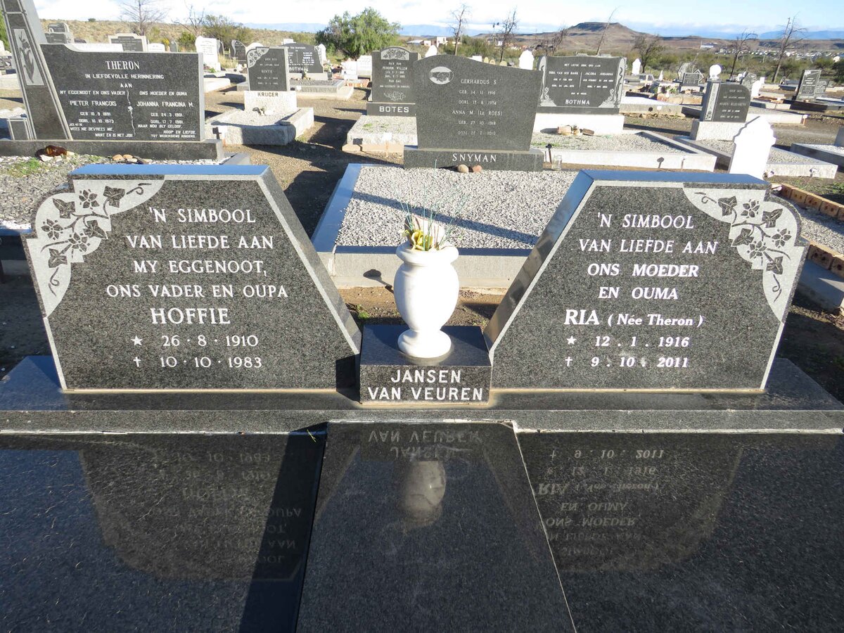 VEUREN Hoffie, Jansen van 1910-1983 & Ria THERON 1916-2011