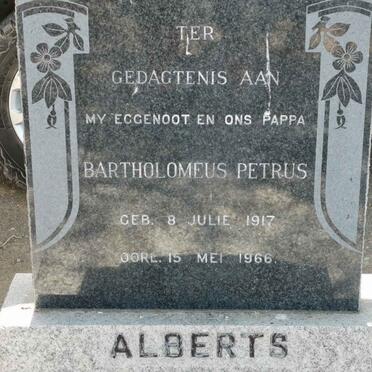 ALBERTS Bartholomeus Petrus 1917-1966
