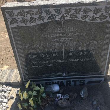 SWARTS Phillipus Jacobs 1896-1915 :: SWARTS Andries Jacobus 1904-1915