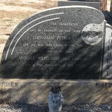 JOUBERT Christiaan Petrus 1898-1958 &amp; Augusta Wilhelmina LOUBSER 1900-1991