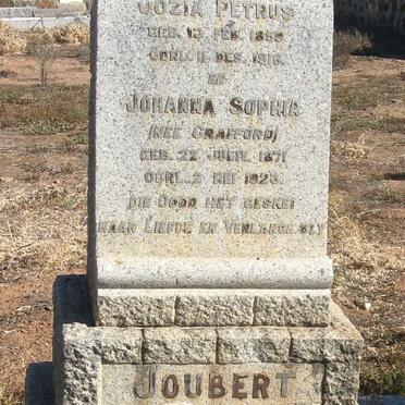 JOUBERT Jozia Petrus 1859-1916 &amp; Johanna Sophia CRAFFORD 1871-1923