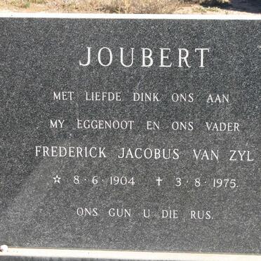 JOUBERT Frederick Jacobus van Zyl 1904-1975