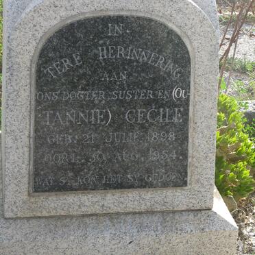 KRIEL Cecile 1898-1954